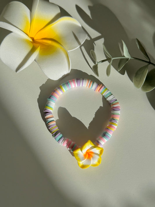 Colourful flower bracelet